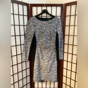 Ralph Lauren Marled Knit Silhouette Stretch Side Block Dress. Size 6